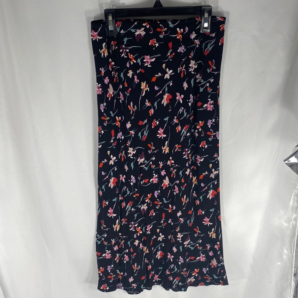 Madewell Midi slip skirt in drifting flowers print